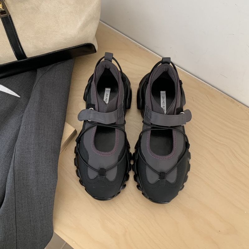 Sporty Chunky Platform Mary Ja - Men Shoes Velcro recension och pris