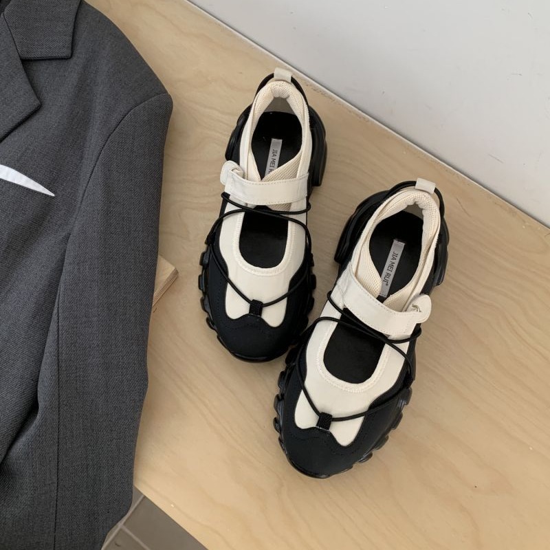 Sporty Chunky Platform Mary Ja - Men Shoes Velcro recension och pris