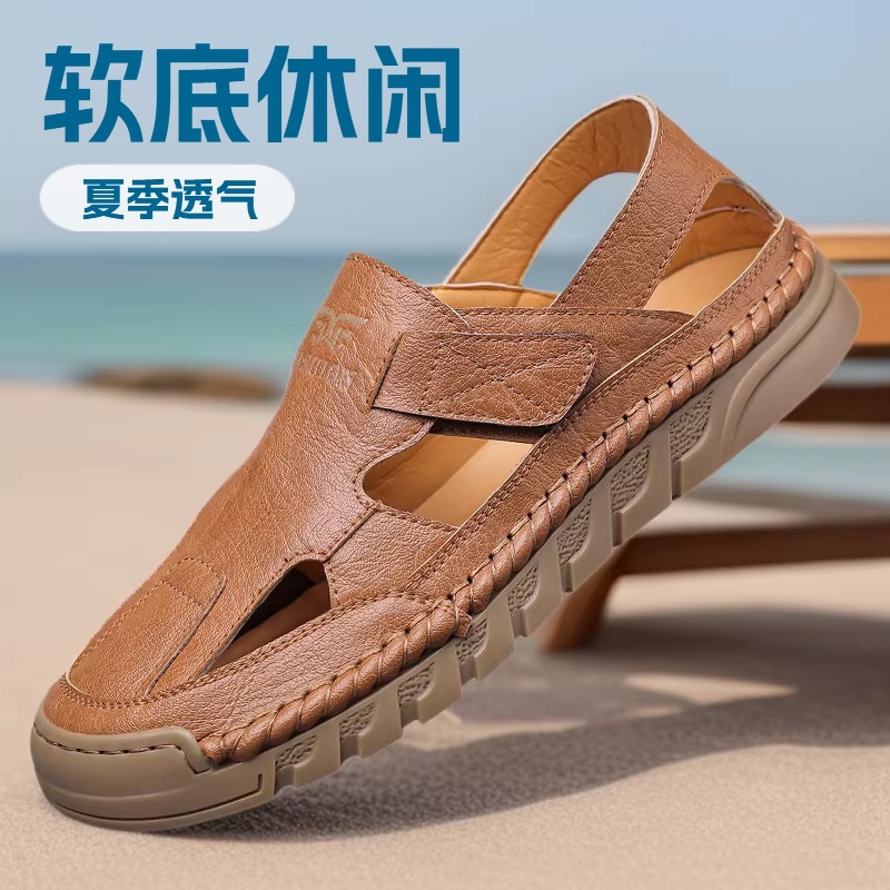 Hole shoes men's summer new ha - Men Shoes Velcro recension och pris