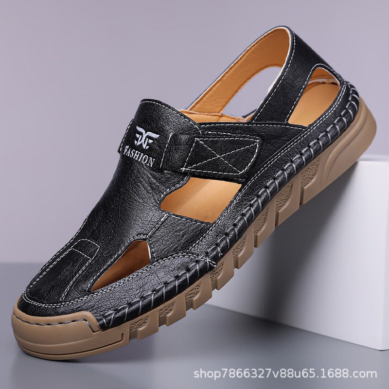 Hole shoes men's summer new ha - Men Shoes Velcro recension och pris