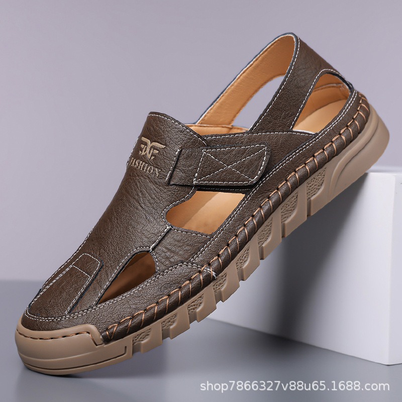 Hole shoes men's summer new ha - Men Shoes Velcro recension och pris