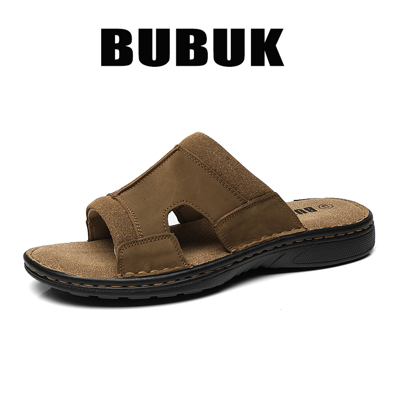 Bubuk Men's Outdoor Slip-On Le - Men Shoes Velcro recension och pris