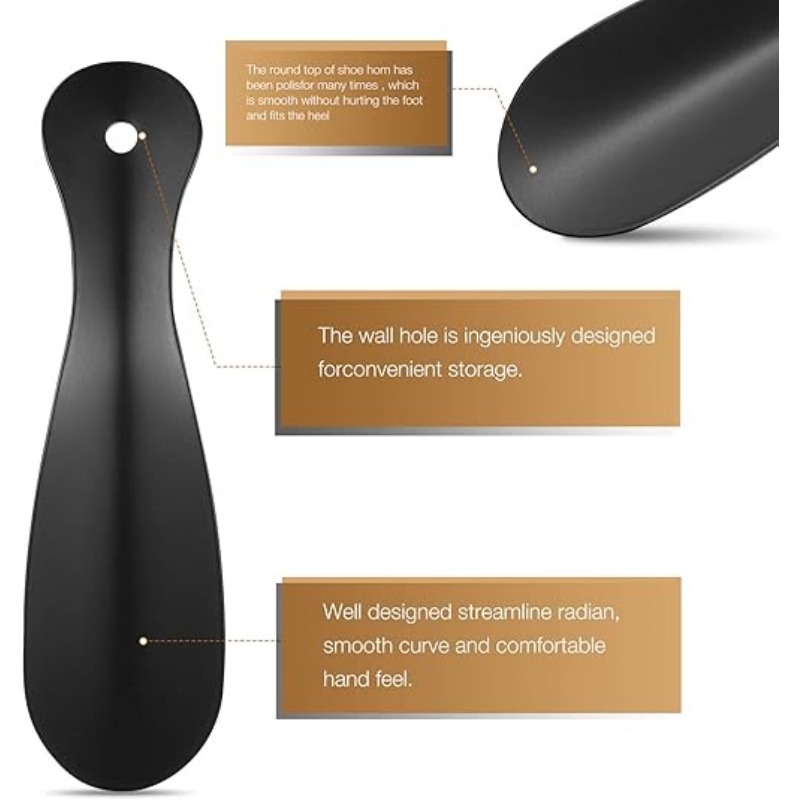 Portable Metal Shoe Horn, Comp - Men Shoes Essentials recension och pris