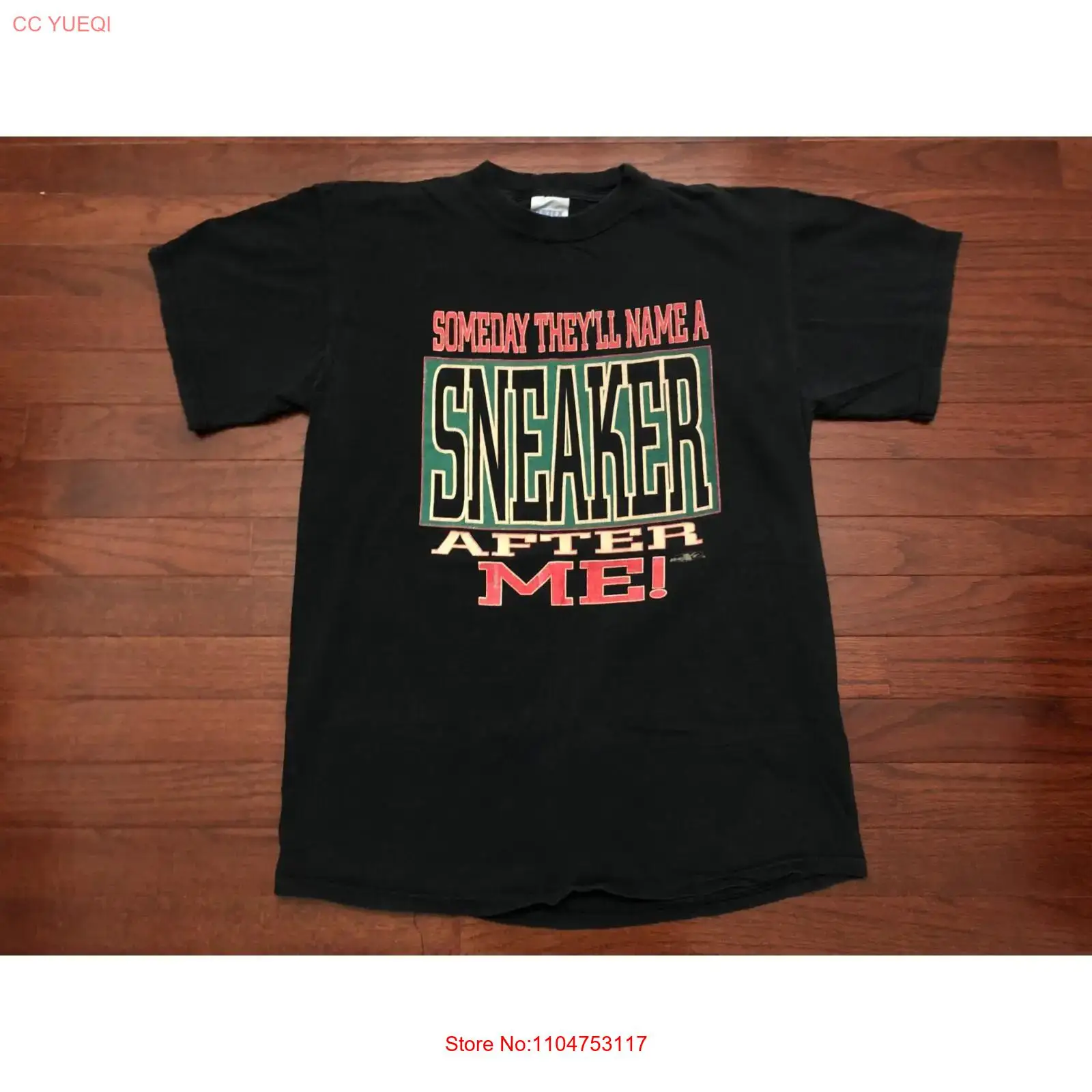VINTAGE 90's SNEAKER T SHIRT M - Men Shoes Name recension och pris