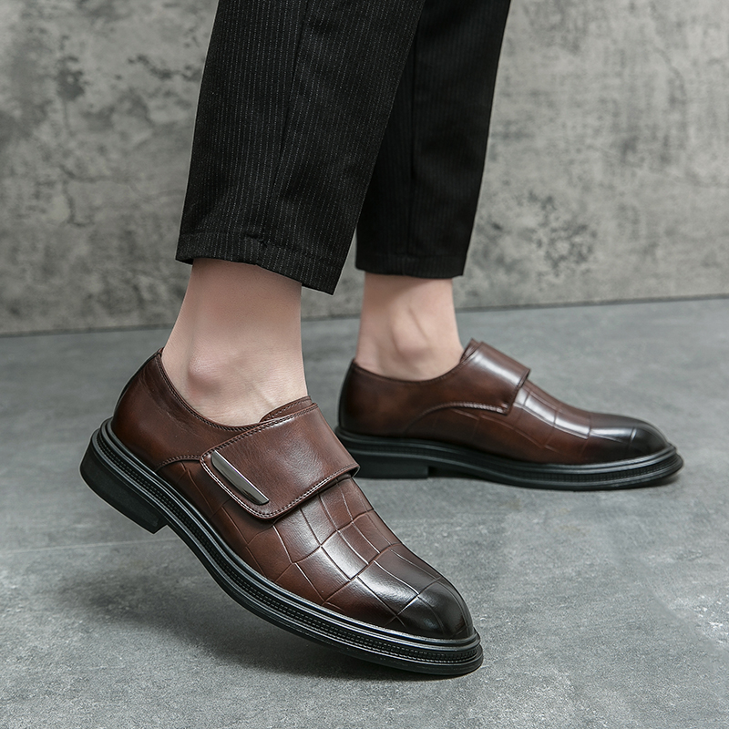 Men Business Dress Leather Sho - Men Shoes Velcro recension och pris