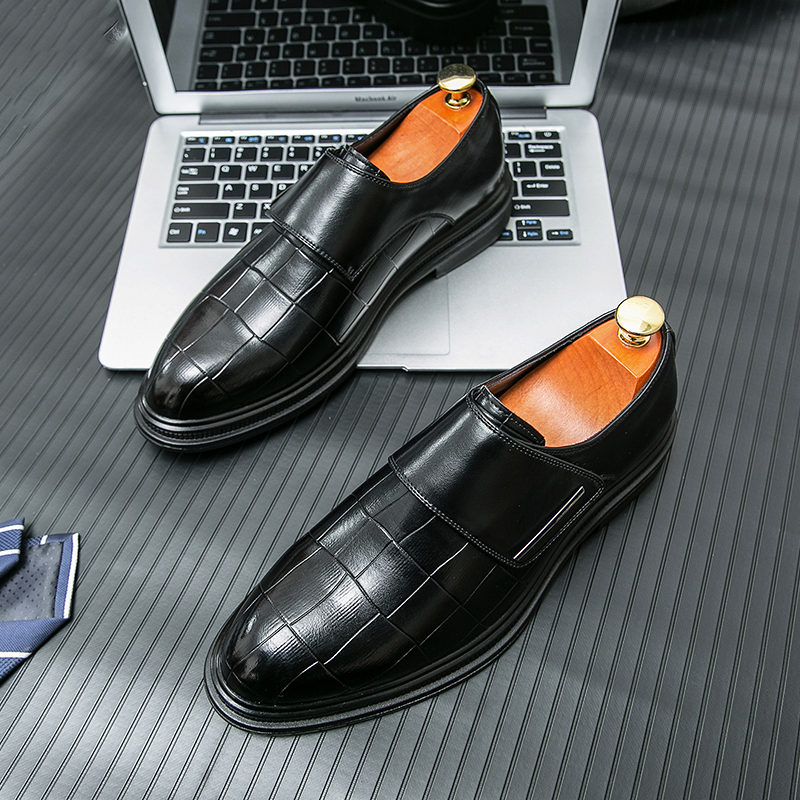 Men Business Dress Leather Sho - Men Shoes Velcro recension och pris