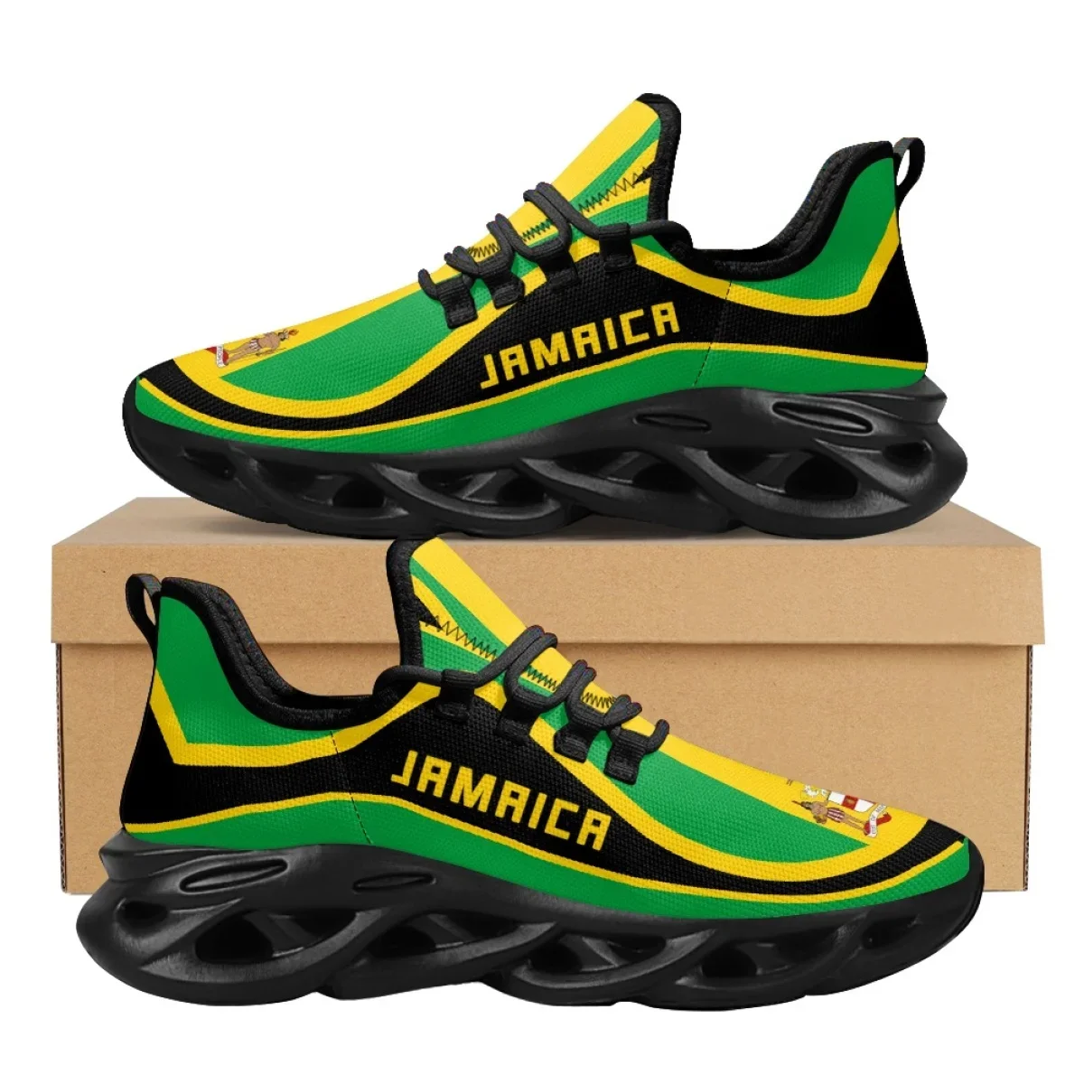 Jamaica Flag Pattern Lightweig - Men Shoes Name recension och pris