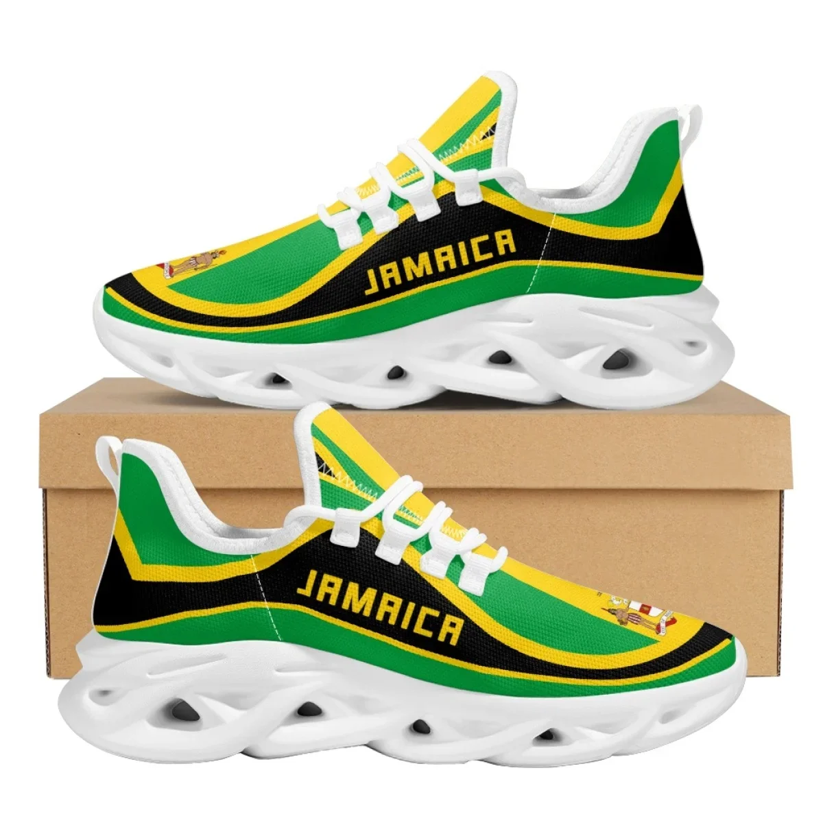 Jamaica Flag Pattern Lightweig - Men Shoes Name recension och pris