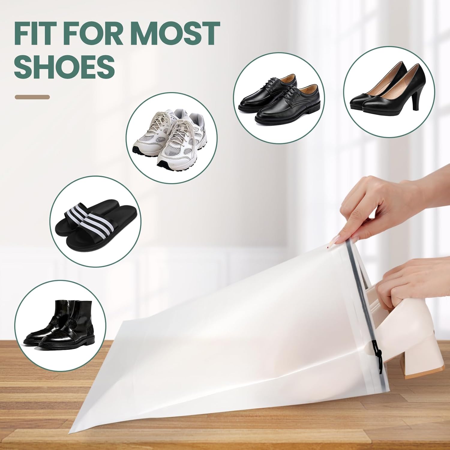 23 Pack Shoe Bags for Travel,  - Men Shoes Essentials recension och pris