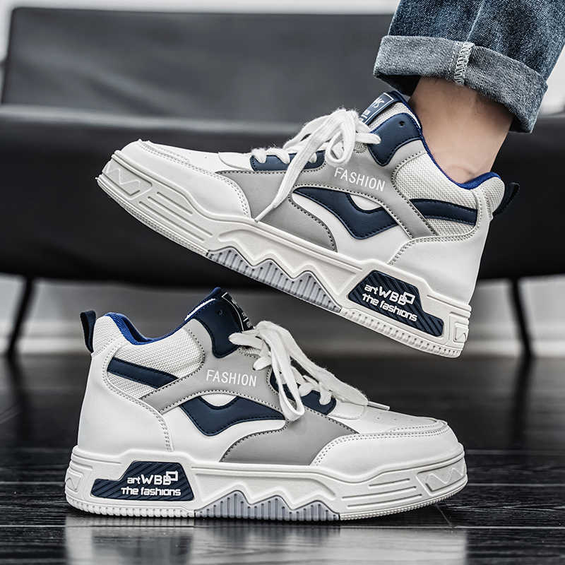Round Foot Normal Leather Spor - Men Shoes Name recension och pris