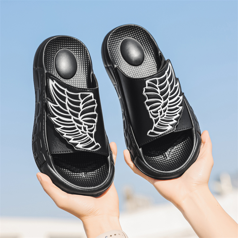 Mens Slide Slippers Adjustable - Men Shoes Velcro recension och pris